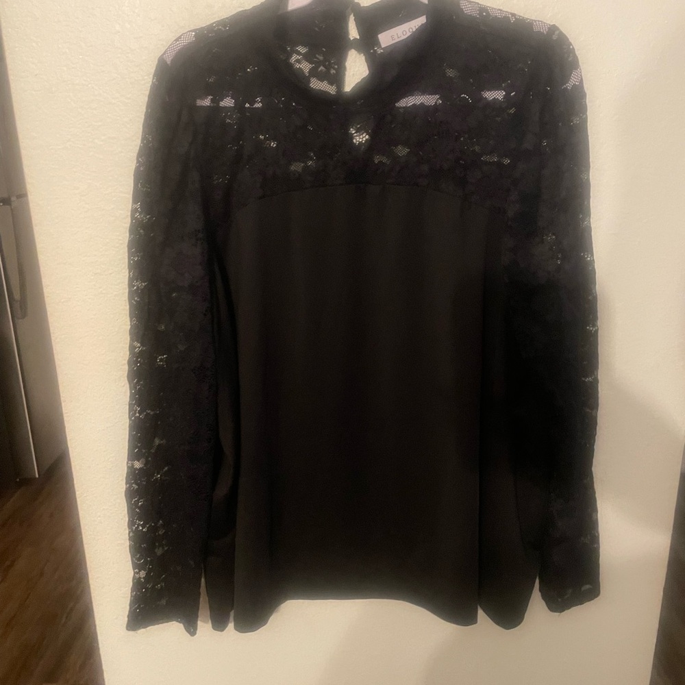 Elegant Black Lace Top